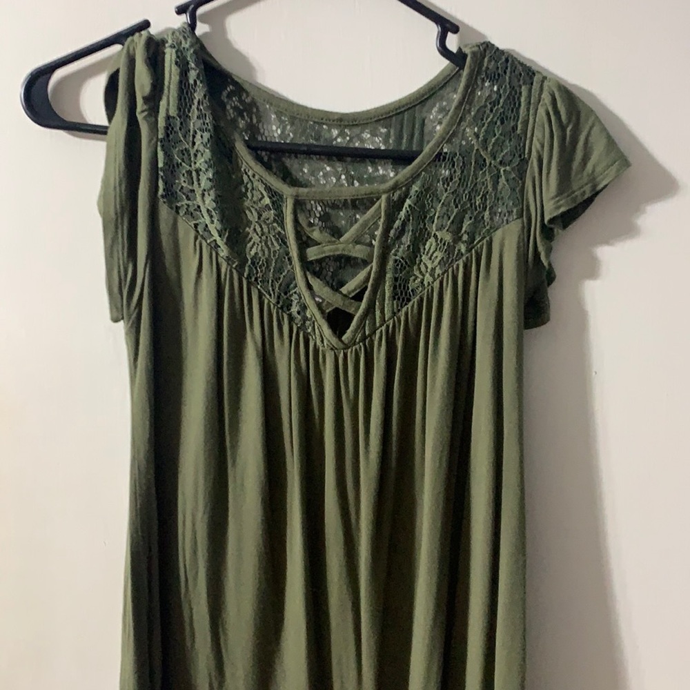 Green shirt